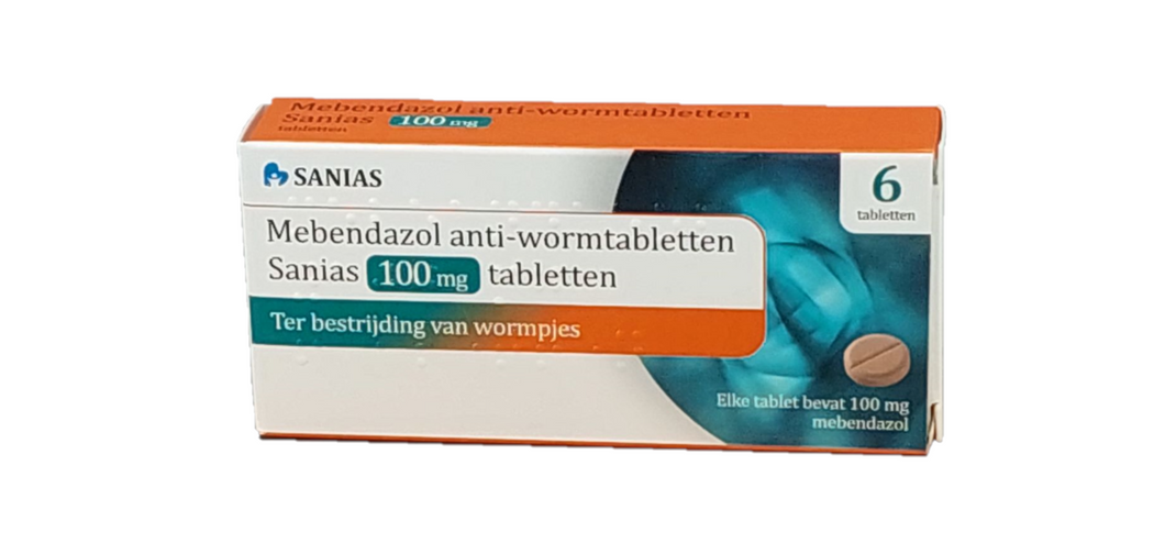 Mebendazol 100 mg Sanias 6 st