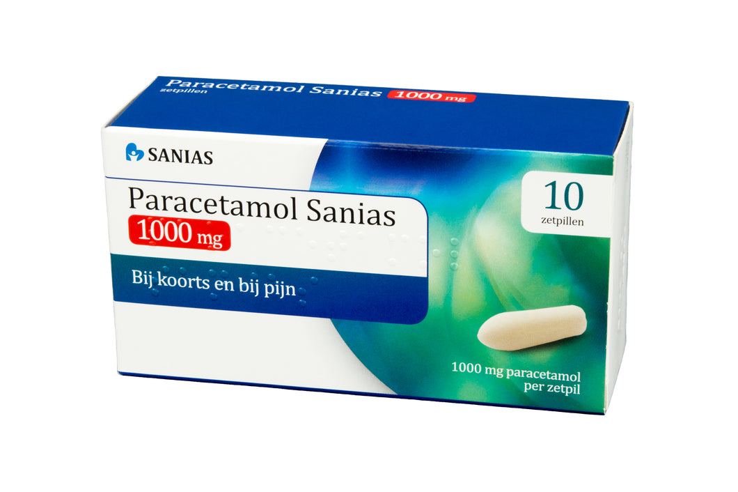 Paracetamol Sanias Zetpil 1000 mg