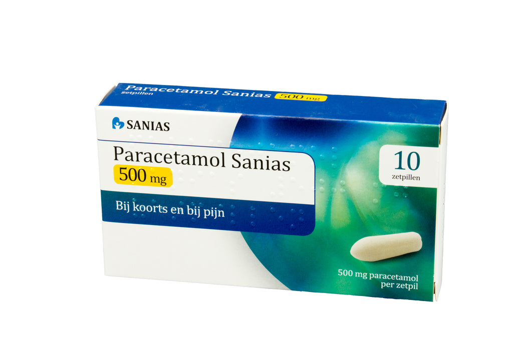 Paracetamol Sanias Zetpil 500 mg